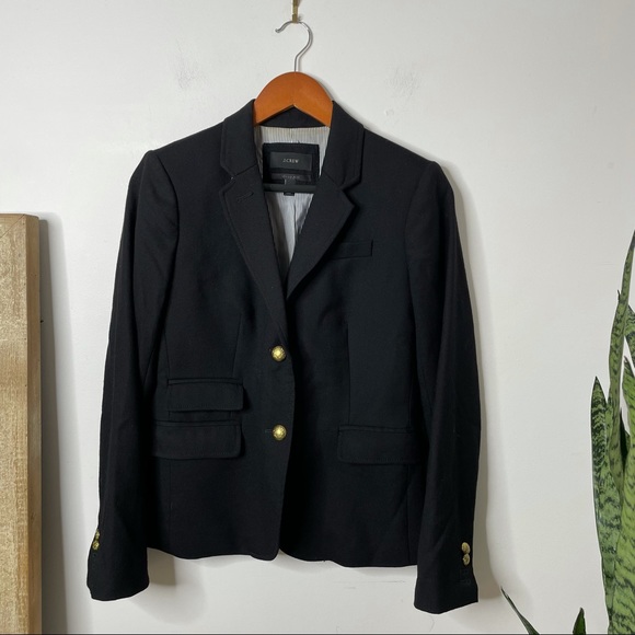 J. Crew Tall Schoolboy blazer in black size 4 - Picture 2 of 10